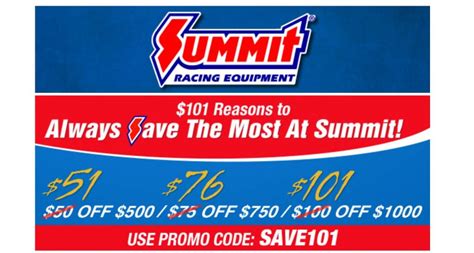 Summit racing promo codes  Career & Education